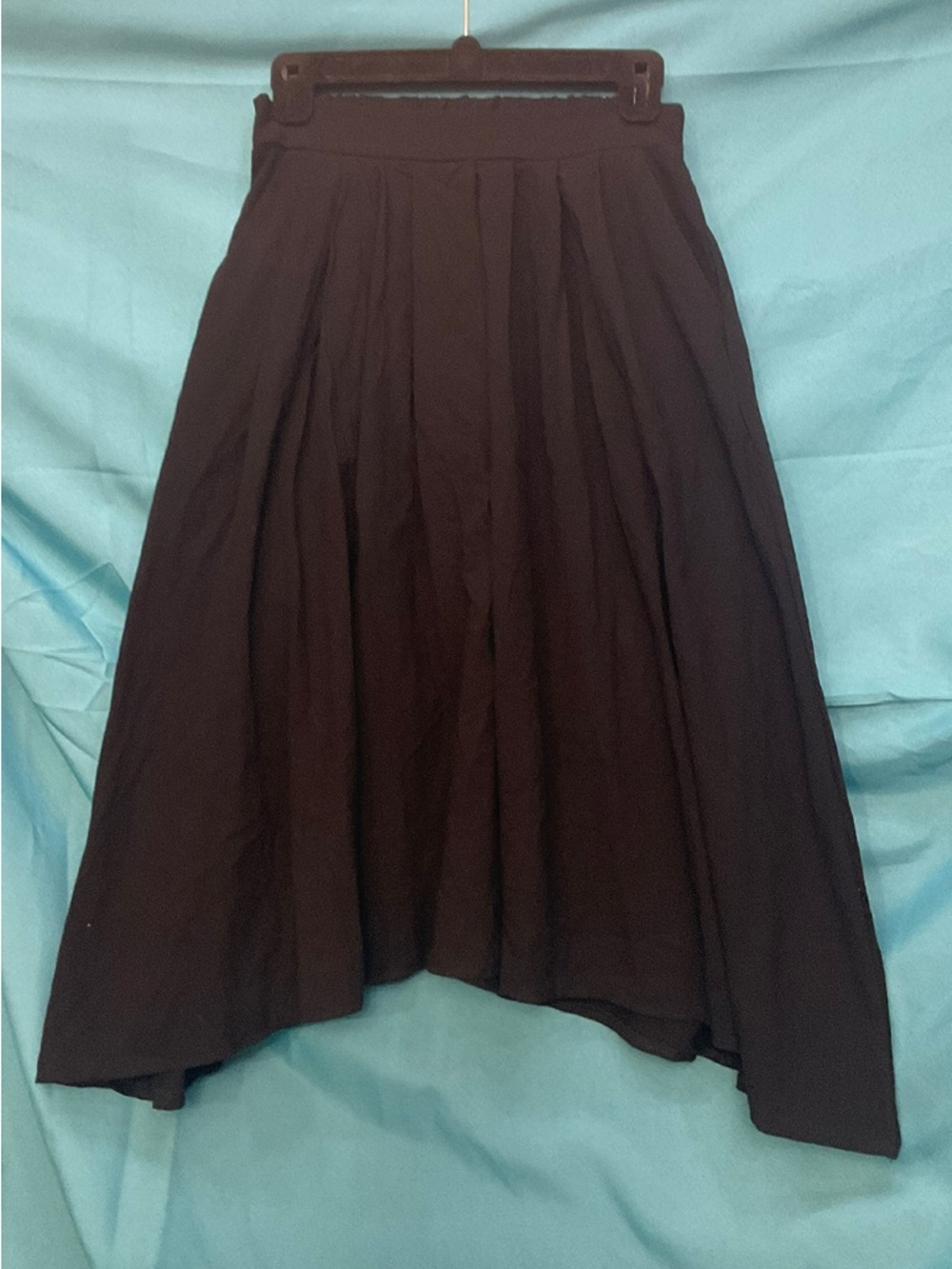 Black Pleated Skirt • NWOT • 13" waist 27" length